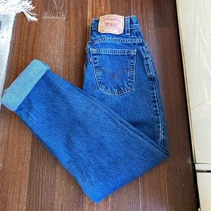 Vintage Dark Wash 550 Levi Jeans